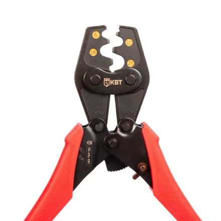 Пресс-клещи КВТ ПК-25у с матрицей для опрессовки неизолированных медных наконечников до 25 мм (90954) купить в Магнитогорске
