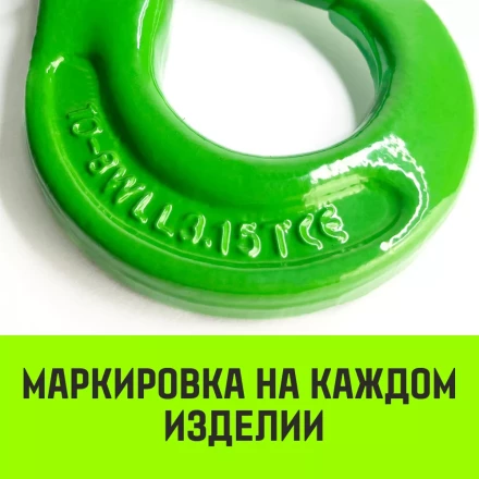 Крюк самозапирающийся с проушиной HITCH 13-Т8 кл 5.4 Т (SZ071267) купить в Магнитогорске