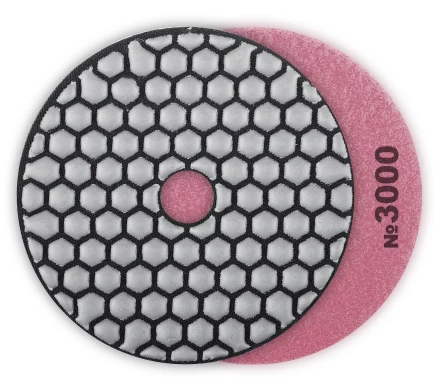 ЗУБР 100 мм, №3000, сухое шлифование, алмазный гибкий шлифовальный круг АГШК, Профессионал (29868-3000) купить в Магнитогорске
