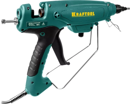 Пистолет клеевой (термоклеящий) &quot;PRO&quot;, KRAFTOOL 06843-300-12, электр, двухкомп корпус, регулятор темп, выход клея 1,5 кг/час, d=12мм, 300Вт 06843-300-12 купить в Магнитогорске